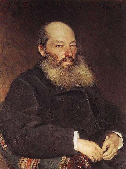 Ilya Repin Afanasy Fet oil painting image
